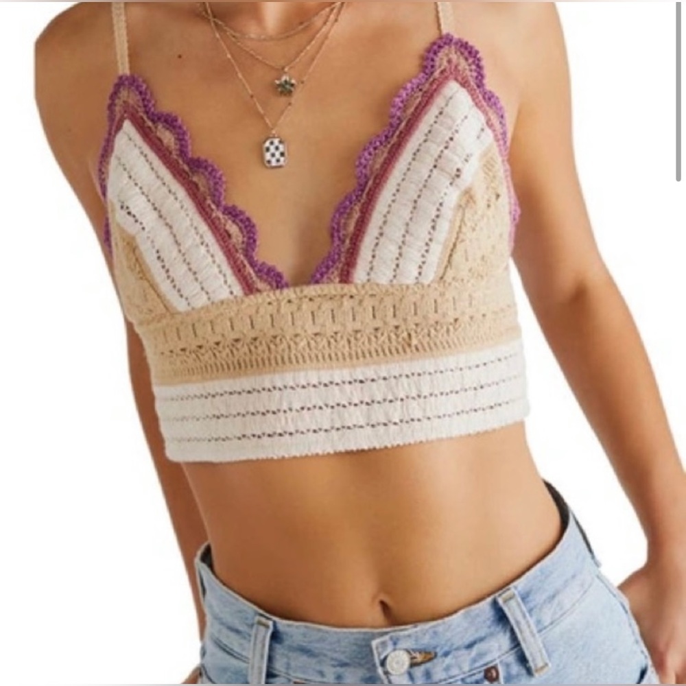 NWT Free People Intimately “Another Weekend” longline bralette - Sz. XS